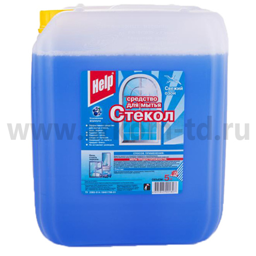 Чистящее средство Хэлп для стекол 5л
